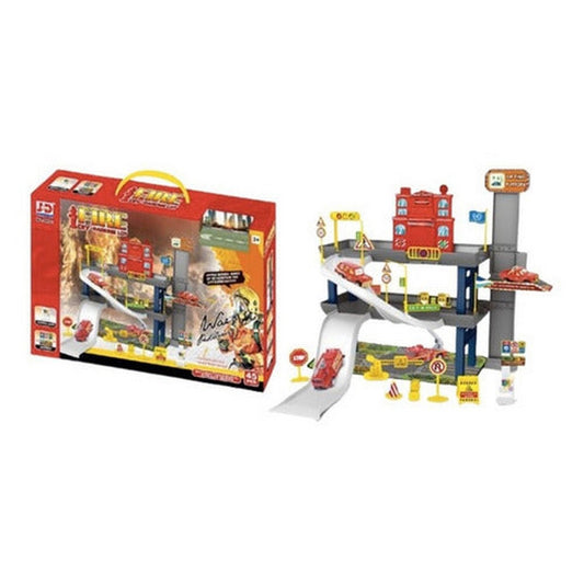Set Pista Estacionamiento De Bomberos Shine 1996486