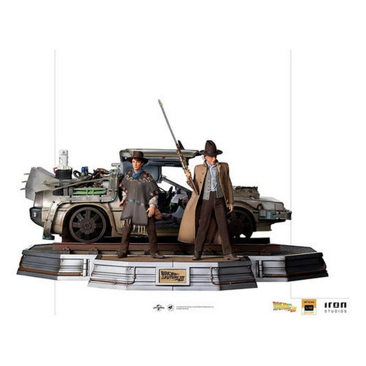 Figura De Acción Marty Mcfly Y Doc De Iron Studios 1/10 Bds Art Scale
