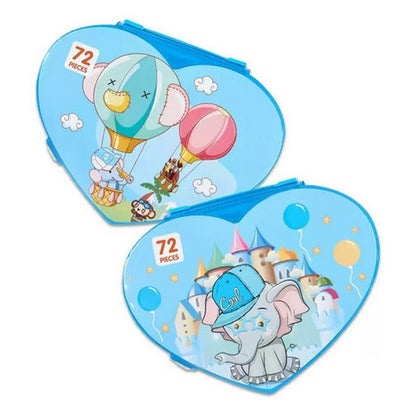 Set De Arte Creativo Infantil 72pzs 72 Shine
