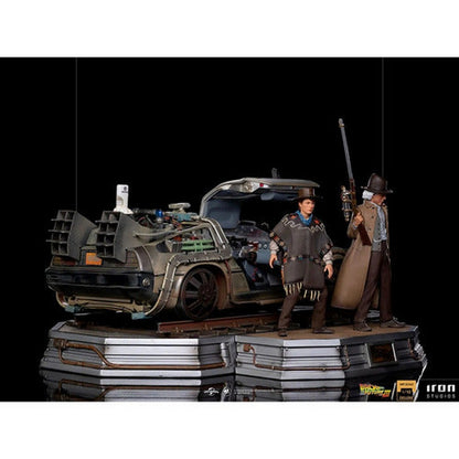 Figura De Acción Marty Mcfly Y Doc De Iron Studios 1/10 Bds Art Scale