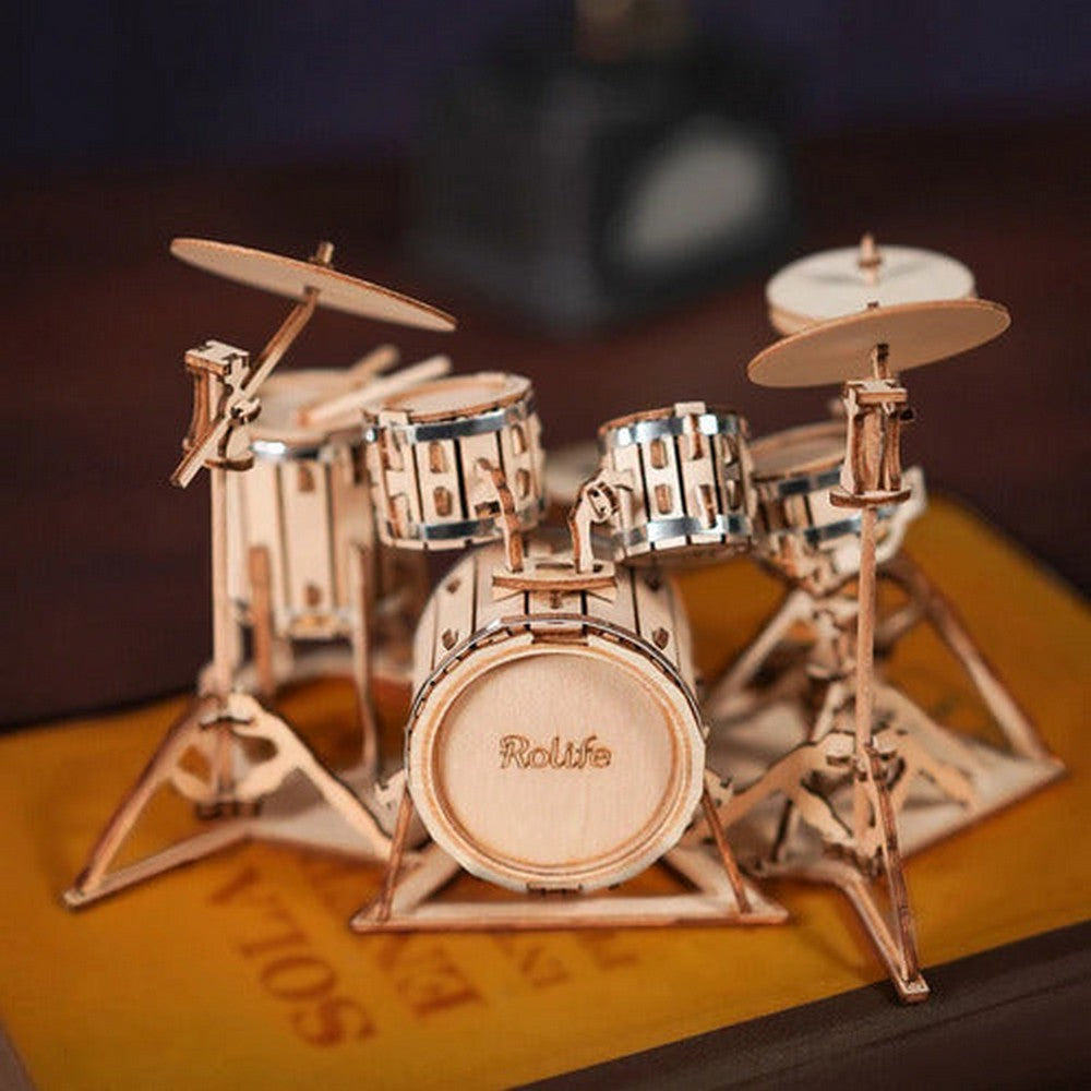 Bateria De Madera - Puzzle 3d