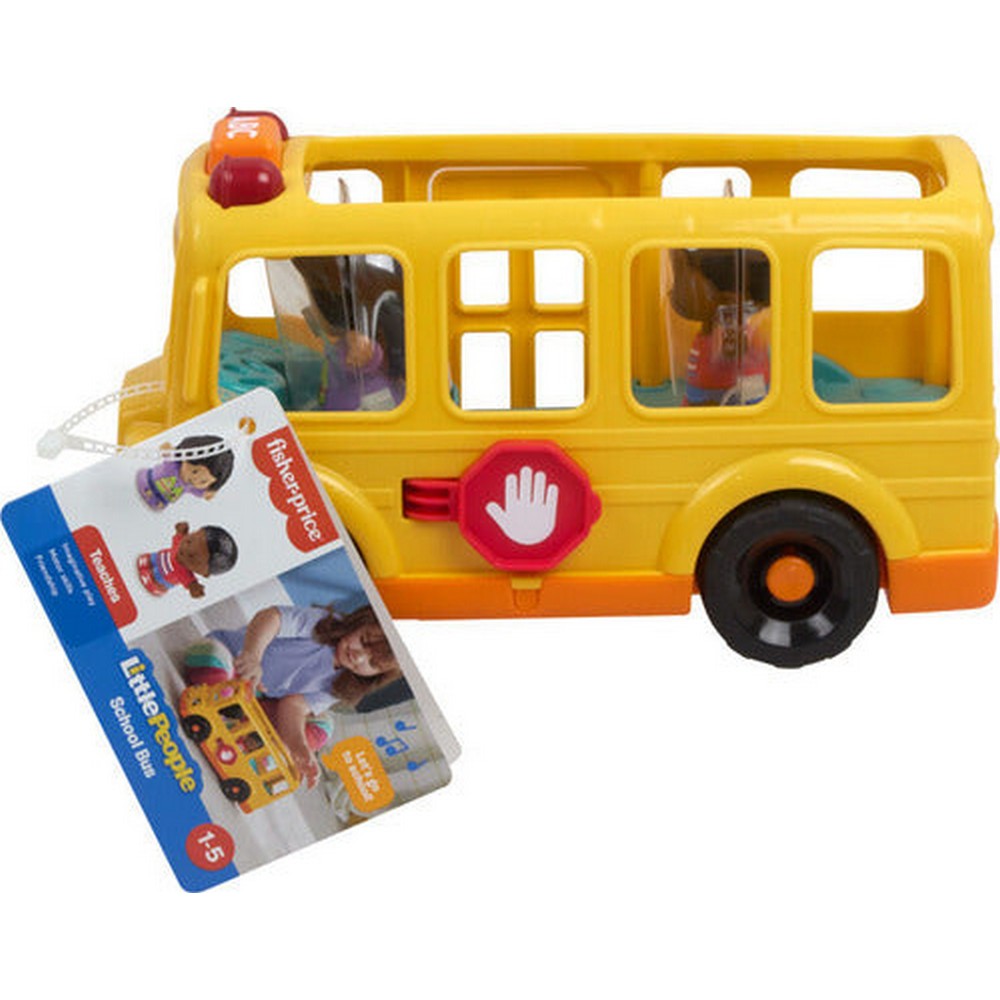 Little People Bus Escolar Mediano Con Figuras Hyp40 Mattel
