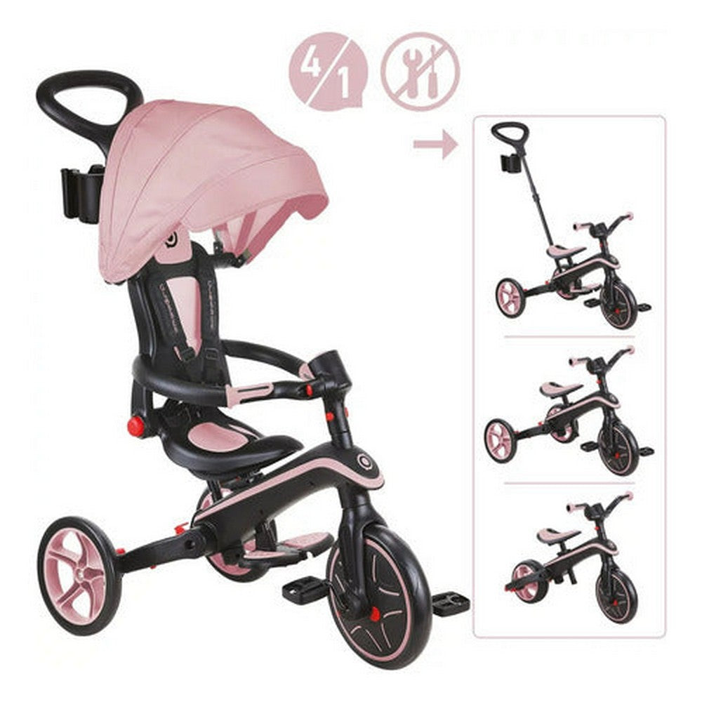 Globber Triciclo Explorer Trike Plegable 4 En 1 Rosa 732-210