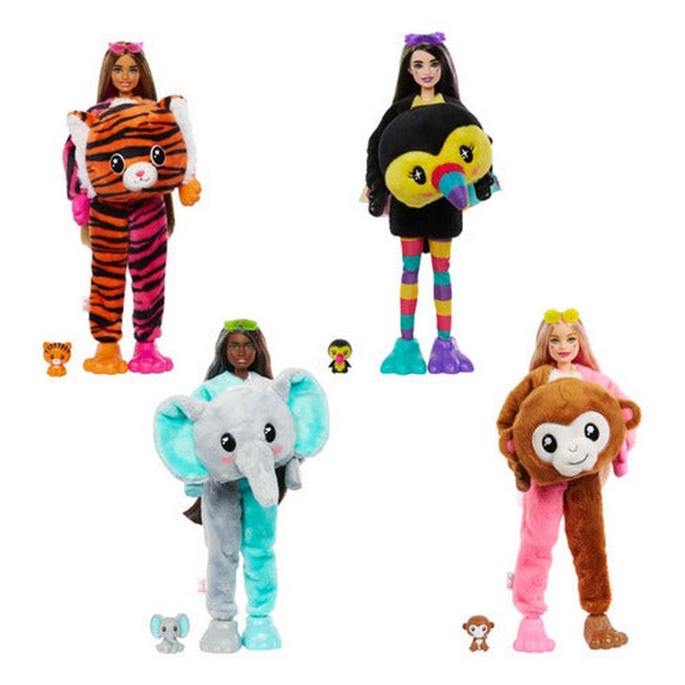Barbie Cutie Reveal Animales De La Jungla Hkp97 Mattel