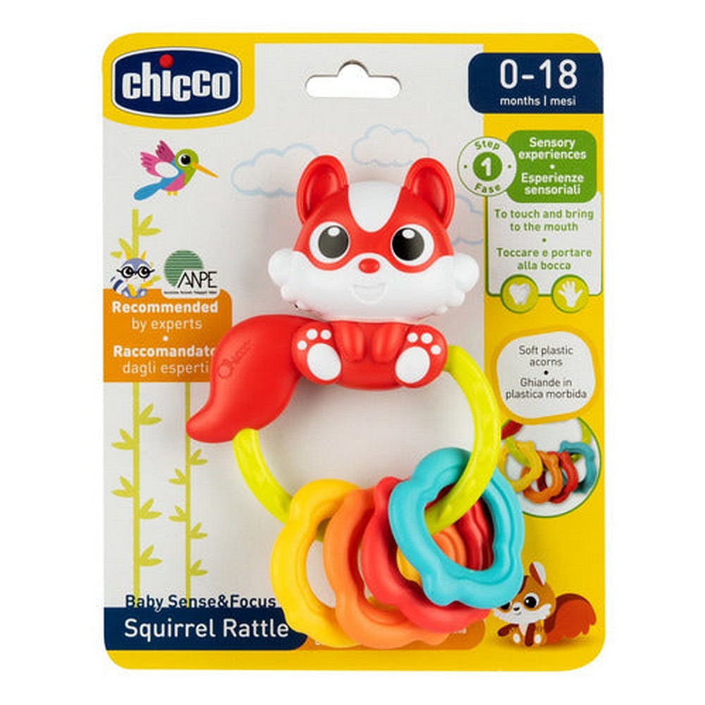 Chicco Sonajero De Ardilla 115940 0-18 Meses