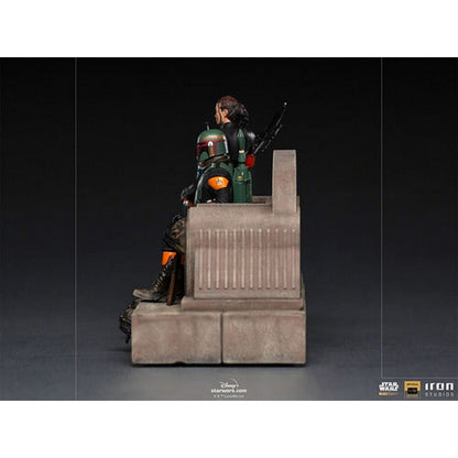 Boba Fett Y Fennec Shand Trono Deluxe 45721 Iron Studios