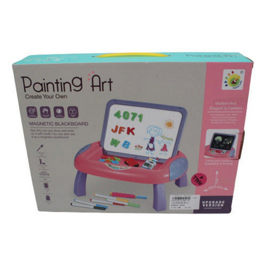 Painting Art Mesa Pizarra Imantada Rosa 1970256
