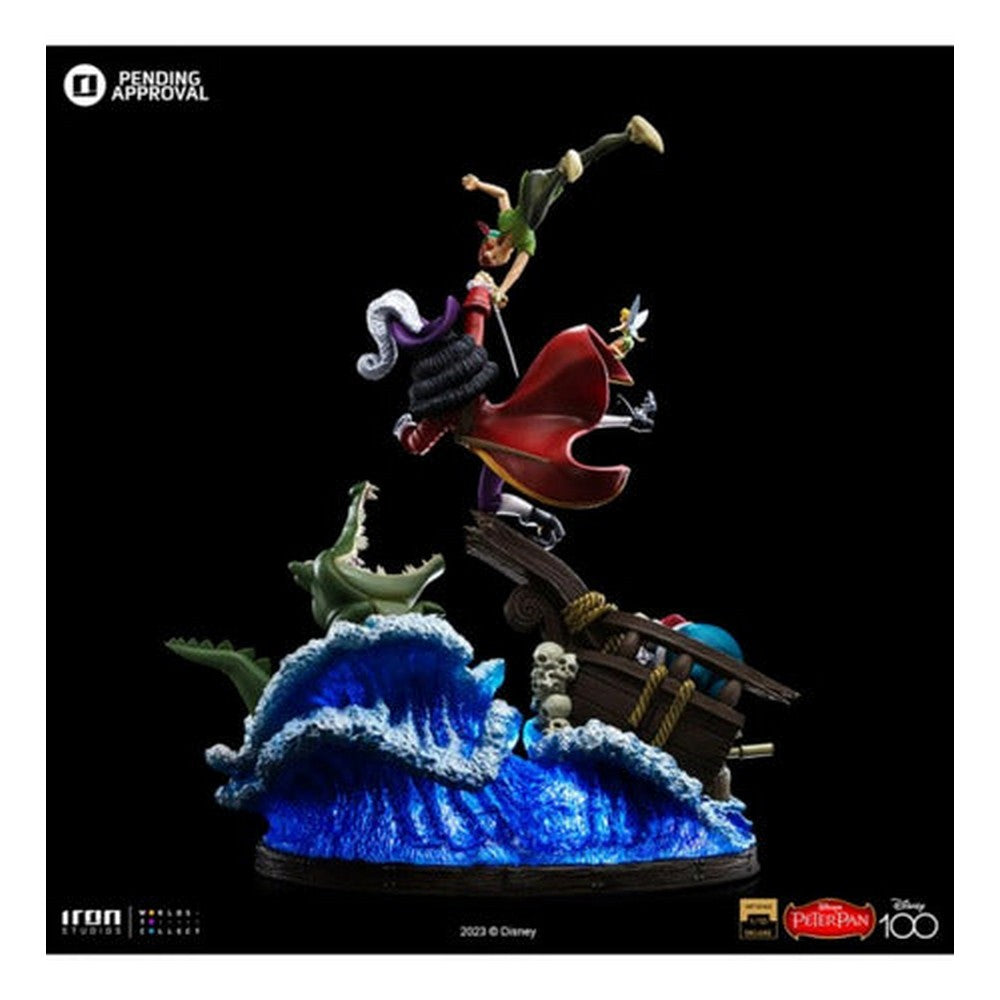 Figura De Acción Peter Pan Vs Hook Deluxe De Iron Studios Deluxe Scale 1/10