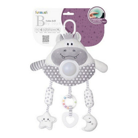 Colgante Peluche Oso Gris Con Luz Y Sonido 2153334