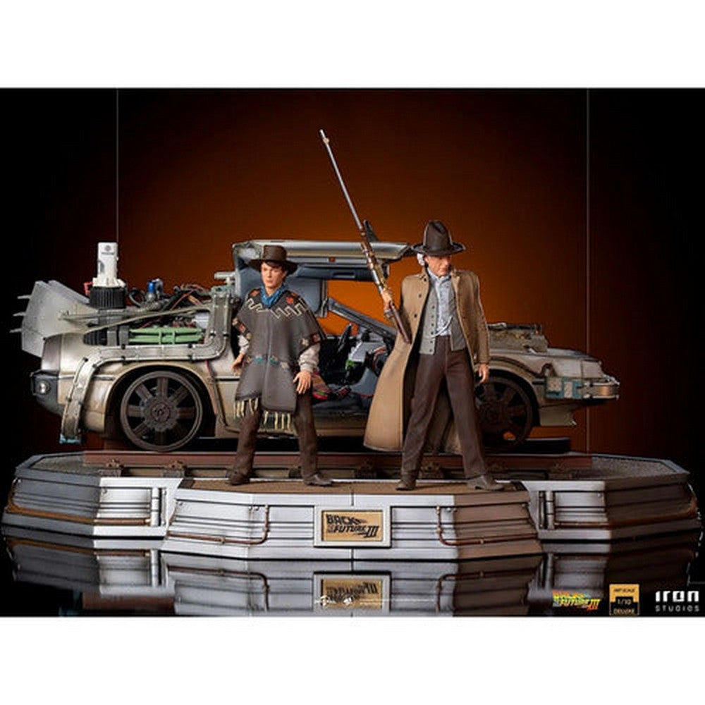 Figura De Acción Marty Mcfly Y Doc De Iron Studios 1/10 Bds Art Scale