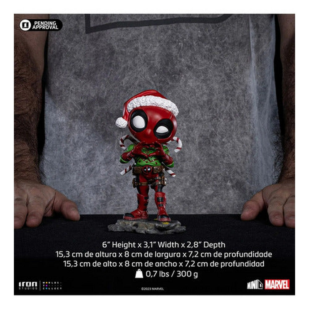 Estatua Navideña De Deadpool (fiestas) - Marvel Comics - Minico