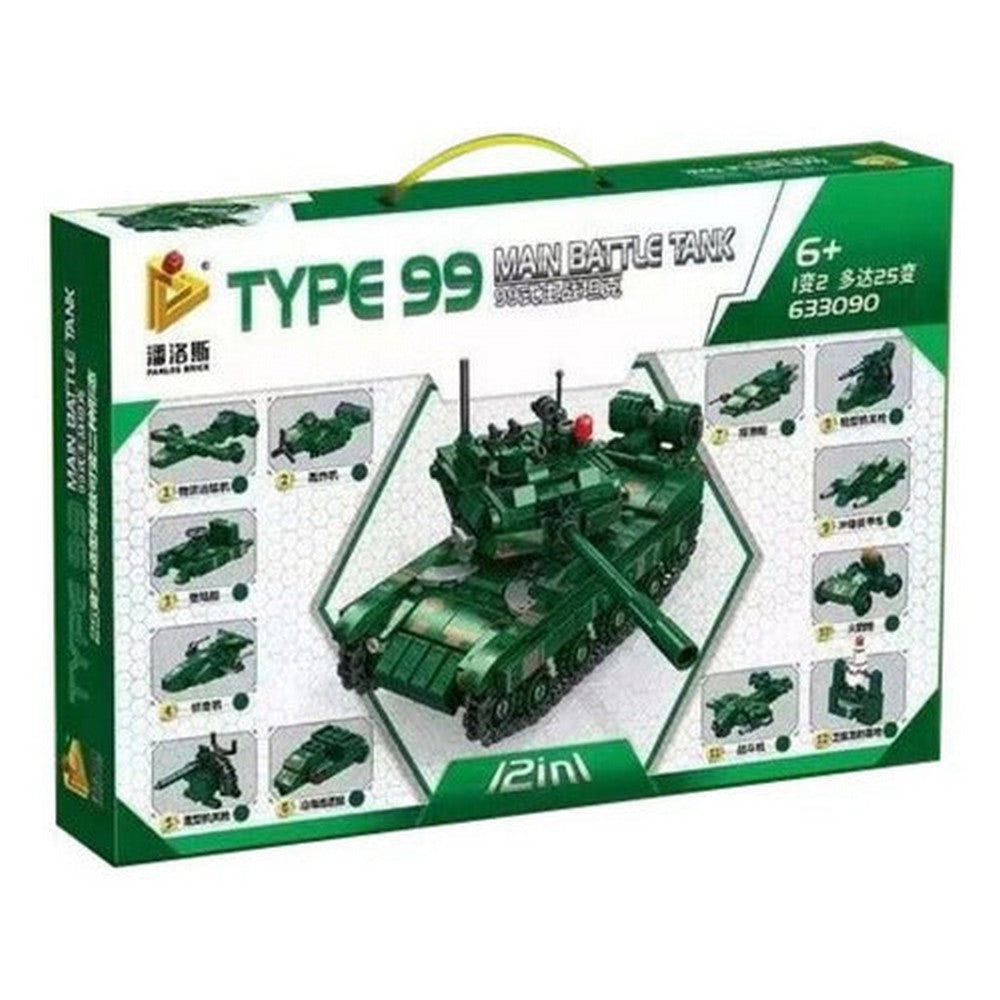 Panlos Brick Bloques Tanque De Guerra 586 Pzs 2765970