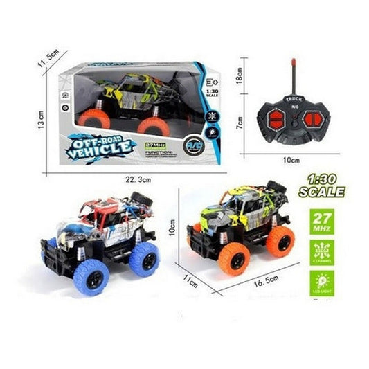 Camioneta R/c Con Luz 4ch 1:30 2028348 Shine Color Multicolor