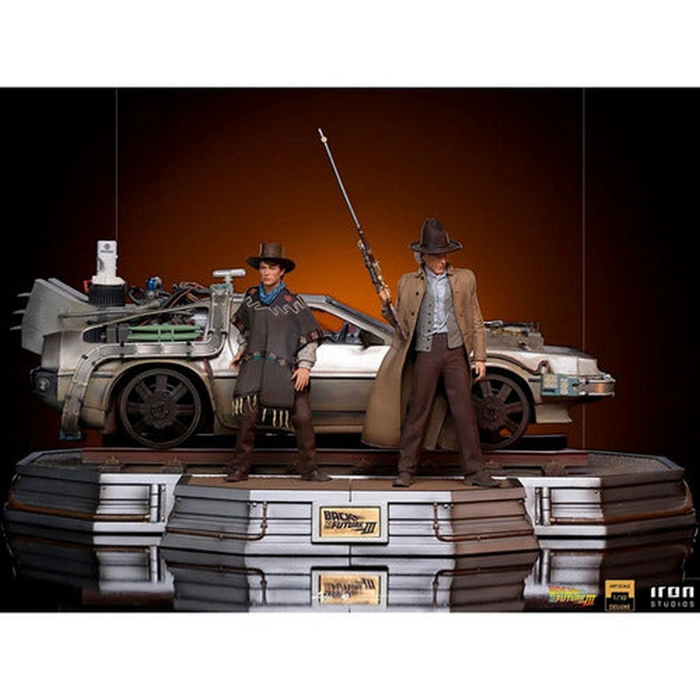 Figura De Acción Marty Mcfly Y Doc De Iron Studios 1/10 Bds Art Scale