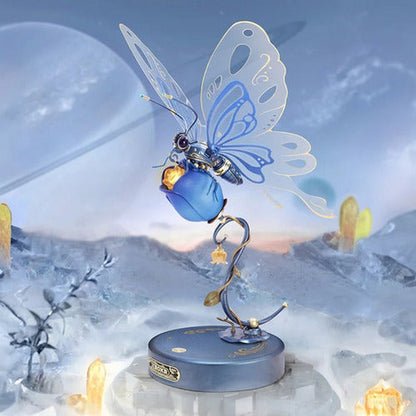 Rompecabezas 3d Diseño Mariposa Sobre Flor Robotime