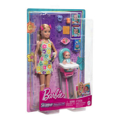 Barbie Muñeca Skipper Babysitters Set Htk35 Mattel
