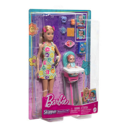 Barbie Muñeca Skipper Babysitters Set Htk35 Mattel