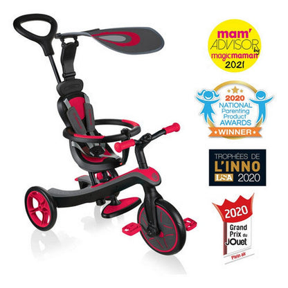 Globber Triciclo Explorer Trike 4 En 1 New Red 632-102-3 Color Rojo
