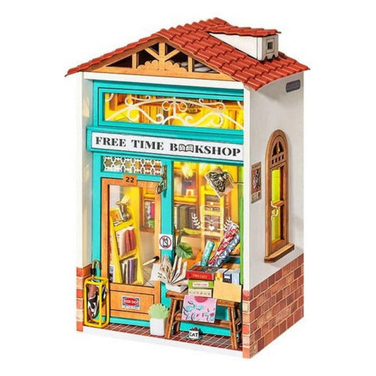 Robotime Puzzle 3d Librería De Tiempo Libre Ds008 Rolife