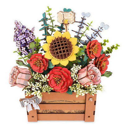 Robotime Puzzle 3d Caja De Flores Tw02h Rowood