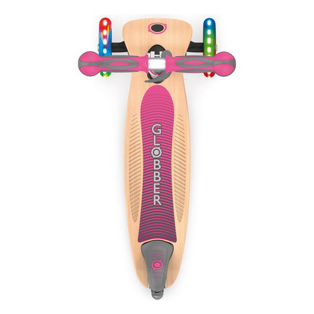 Globber Monopatin Primo Portátil Wood C/luces Rosa 436-110 Color Rosa Chicle