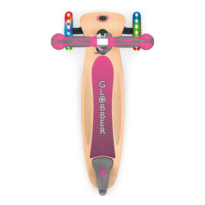 Globber Monopatin Primo Portátil Wood C/luces Rosa 436-110 Color Rosa Chicle