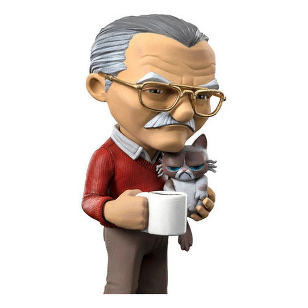 Figura Stan Lee Con Gato Gruñón Minico 71422 Iron Studios