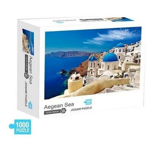Puzzle 1000 Pzs Mar Egeo Santorini 88327 1979916 Shine