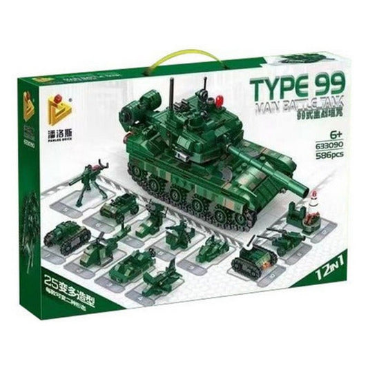 Panlos Brick Bloques Tanque De Guerra 586 Pzs 2765970 Cantidad De Piezas 0