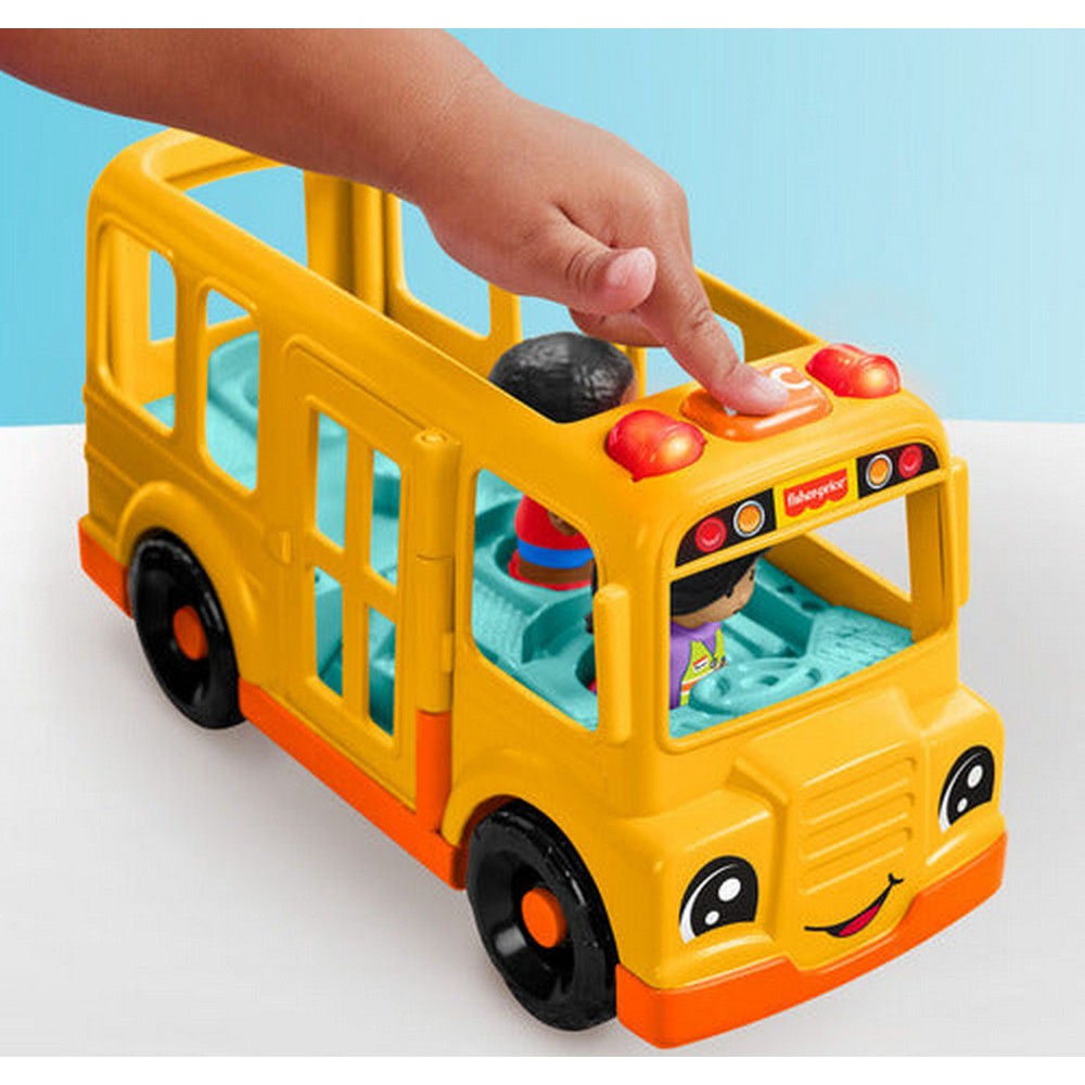 Little People Bus Escolar Mediano Con Figuras Hyp40 Mattel