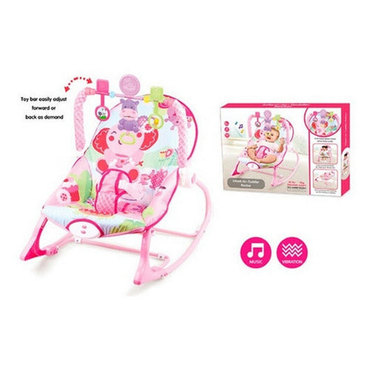Mecedora De Bebe Rosa C/sonido 1784603 E.normal