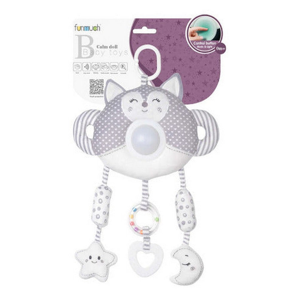 Cunero Zorrito Musical 2153329 Shine Color Gris