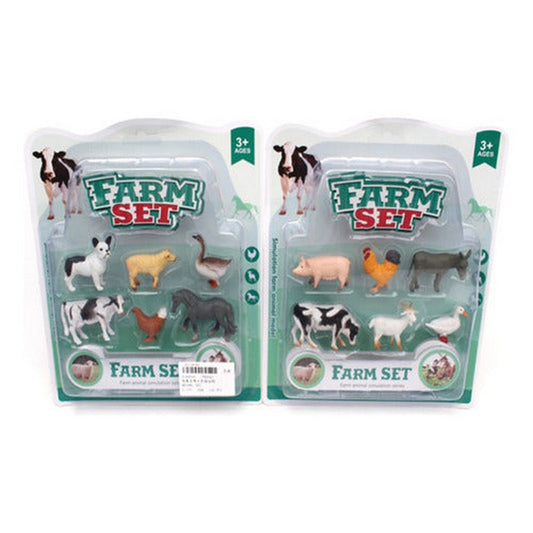 Farm Set X 6 Animales De La Granja 2144644