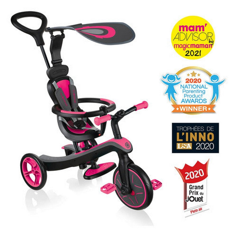 Globber Triciclo Explorer Trike 4 En 1 Fucsia Pink 632-110-3