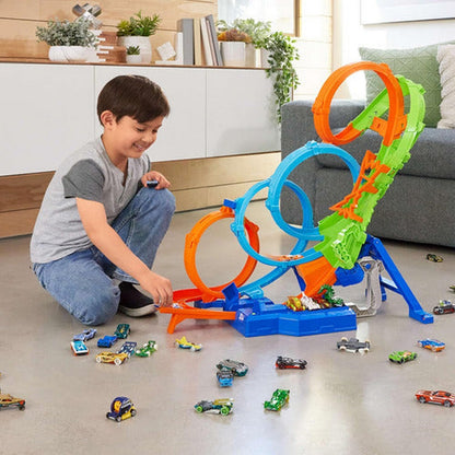Hot Wheels Pista Vueltas Y Choques Desafiantes Hxr70 Mattel