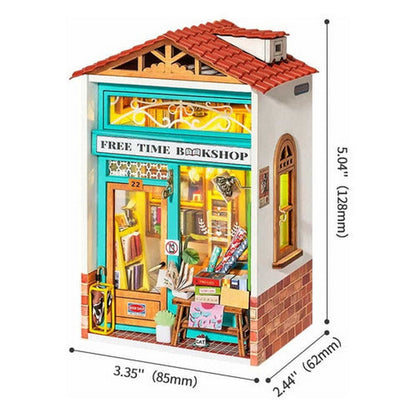 Robotime Puzzle 3d Librería De Tiempo Libre Ds008 Rolife