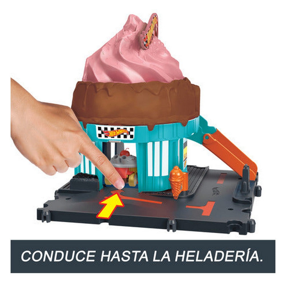Hot Wheels City Heladeria En La Ciudad Htn77 Mattel