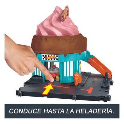 Hot Wheels City Heladeria En La Ciudad Htn77 Mattel