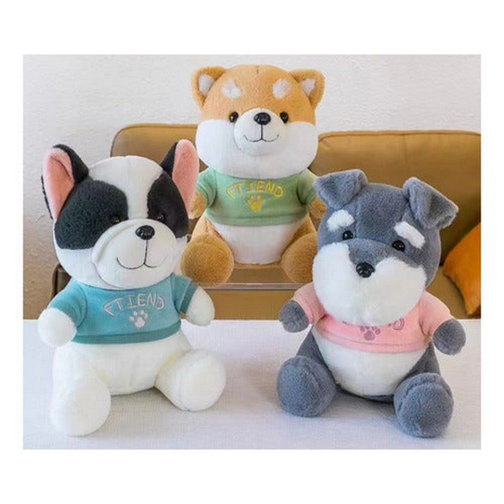 Peluche Perro Con Sweater 21cm 1005-74 Shine