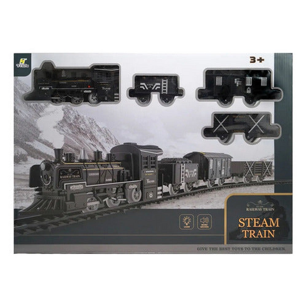 Pista De Tren Con Luz Sonido Y Vapor 2067705 Shine Color Negro