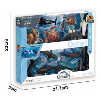 Set Animales Marinos Ocean World X12 2308517