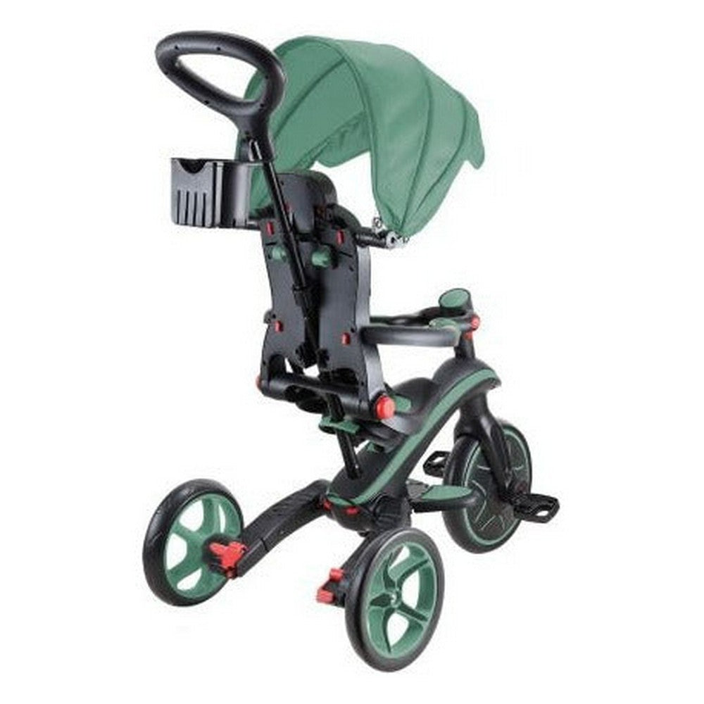 Globber Triciclo Explorer Trike Plegable 4 En 1 732-104 Color Verde Oliva