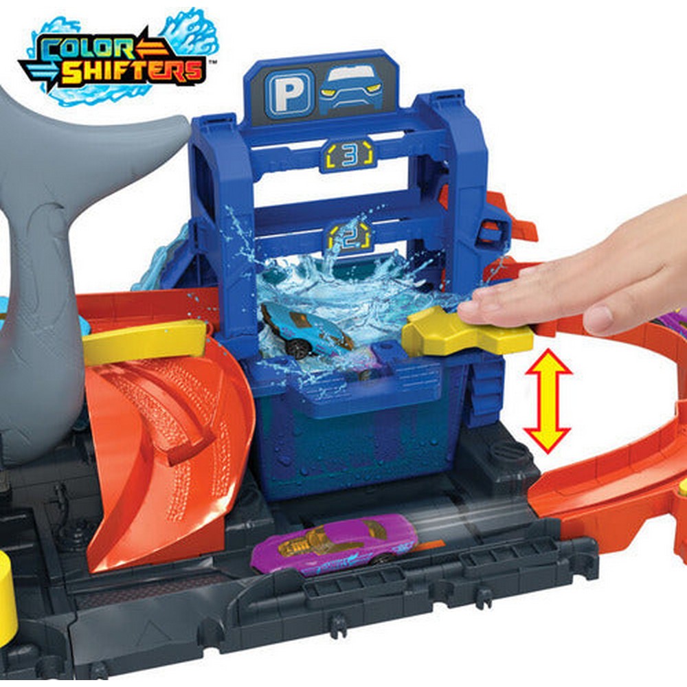 Hot Wheels City Pista Shark Car Wash Htn82 Mattel
