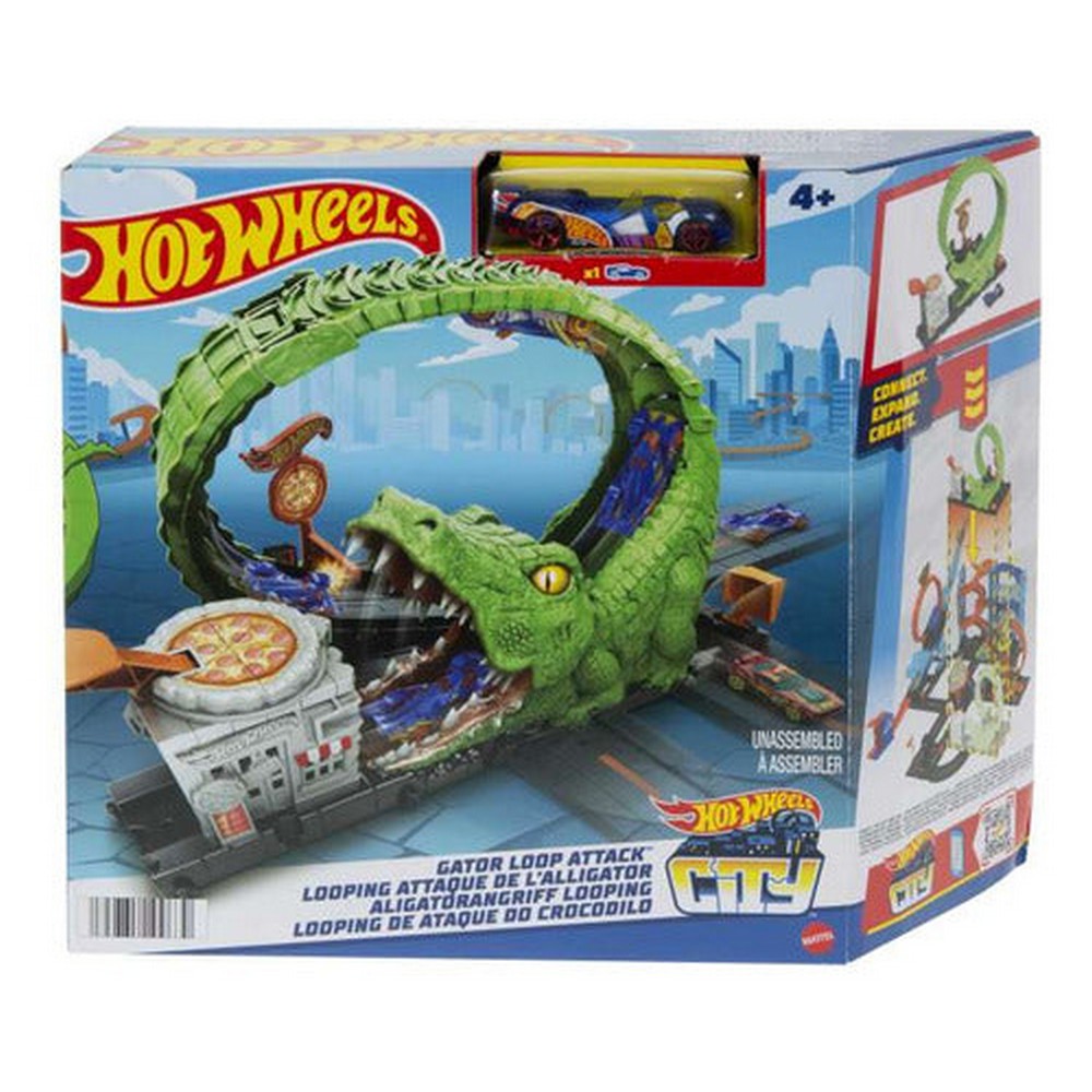 Hot Wheels City Ataque Del Cocodrilo Hkx39 Mattel