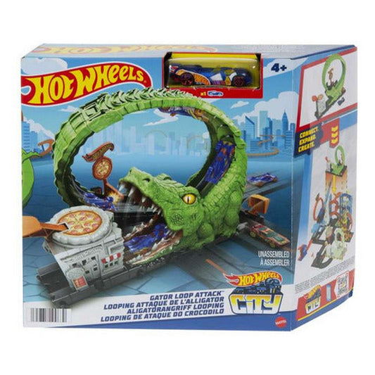 Hot Wheels City Ataque Del Cocodrilo Hkx39 Mattel
