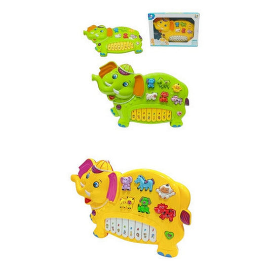 Piano Para Bebe Cute Elefante Musical 1084058 Shine Color Amarillo