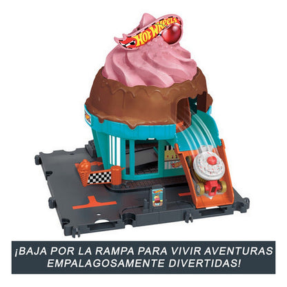 Hot Wheels City Heladeria En La Ciudad Htn77 Mattel