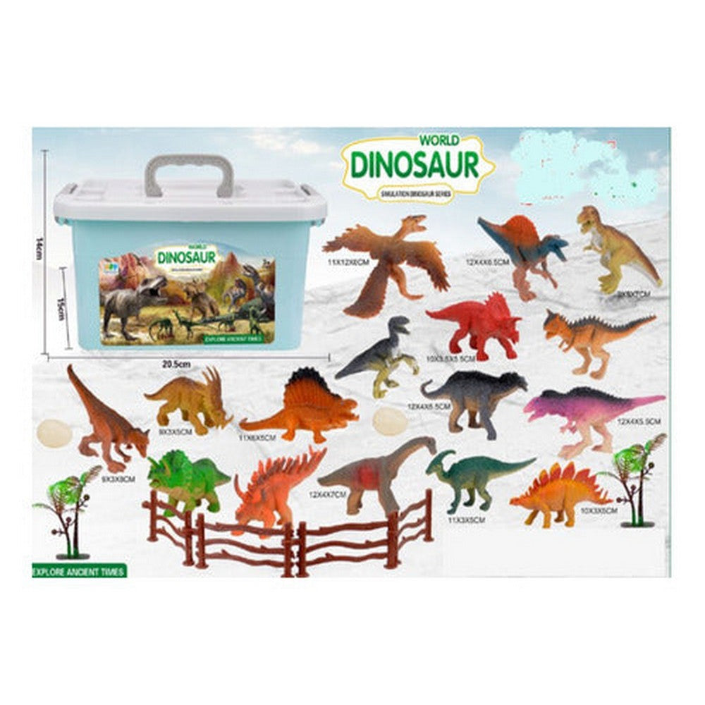 World Dinosaur Set De Dinosaurios Con Valija 2272402