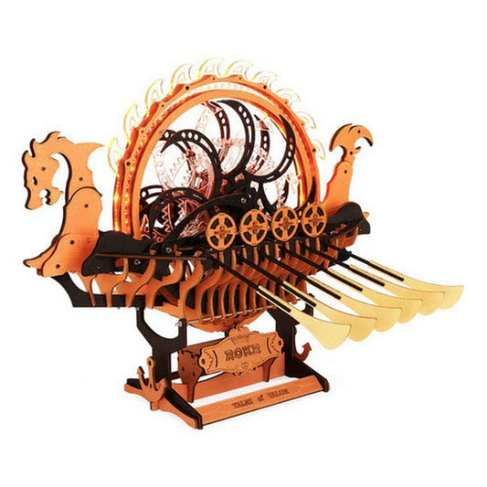 Robotime Puzzle 3d Barco Dragon Vikingo Lk802 Rokr