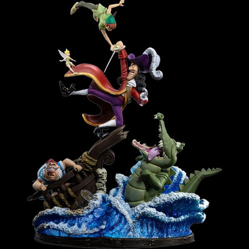 Figura De Acción Peter Pan Vs Hook Deluxe De Iron Studios Deluxe Scale 1/10